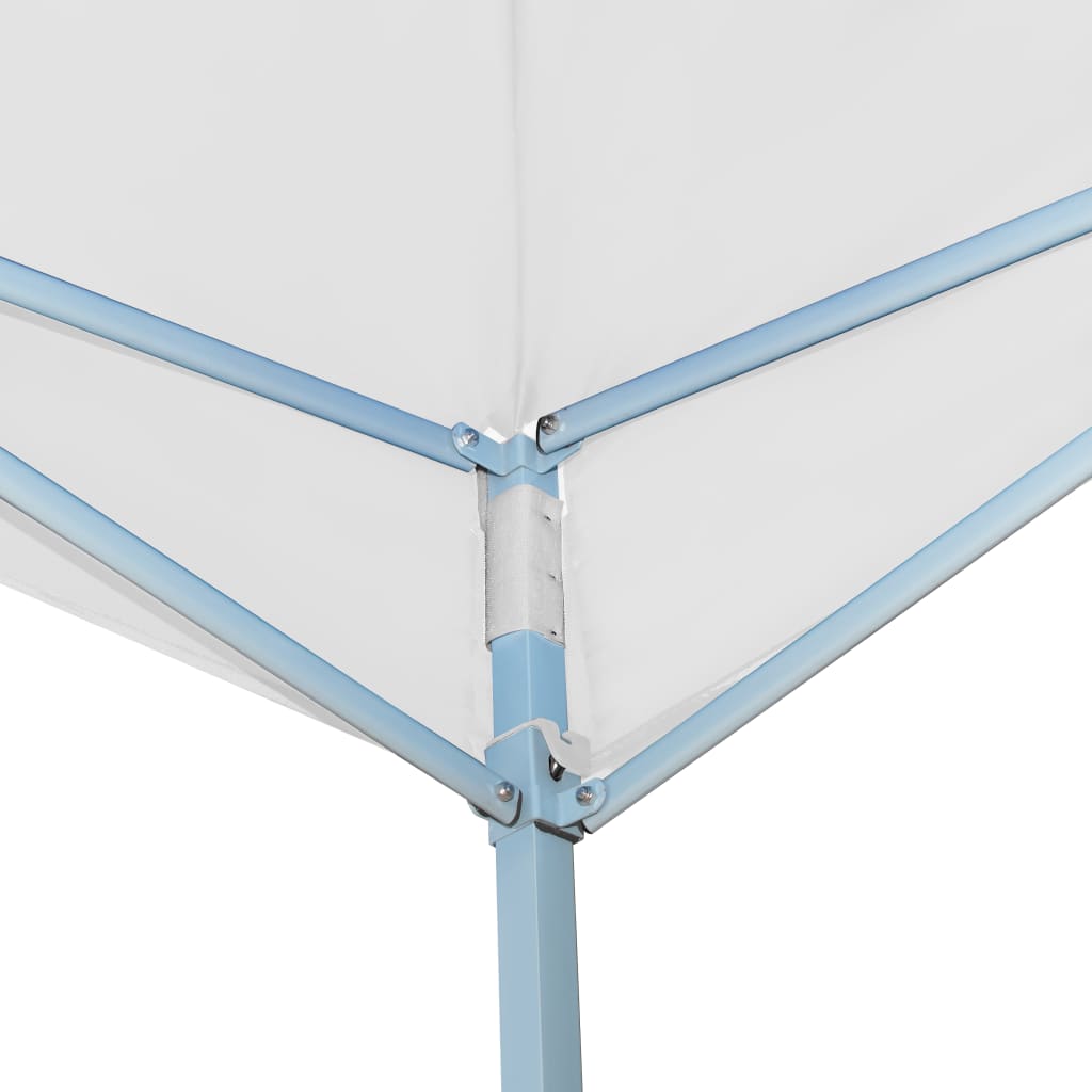 VidaXL Prieel inklapbaar met 2 zijwanden 5x5 m wit