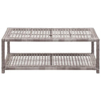 VidaXL Schoenenbank 80x40x30 cm poly rattan grijs