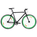 Vidaxl fiets met vaste versnelling 700 c 55 cm zwart en groen