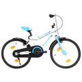 VidaXL Kinderfiets 18 inch blauw en wit