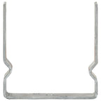 Vidaxl grondankers 2 st 14x6x15 cm gegalvaniseerd staal zilverkleurig