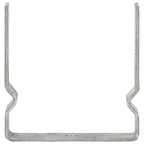 Vidaxl grondankers 6 st 14x6x15 cm gegalvaniseerd staal zilverkleurig