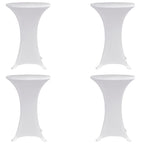 Vidaxl statafelhoes 4 st stretch ø60 cm wit