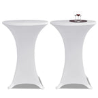 Vidaxl statafelhoes 4 st stretch ø60 cm wit