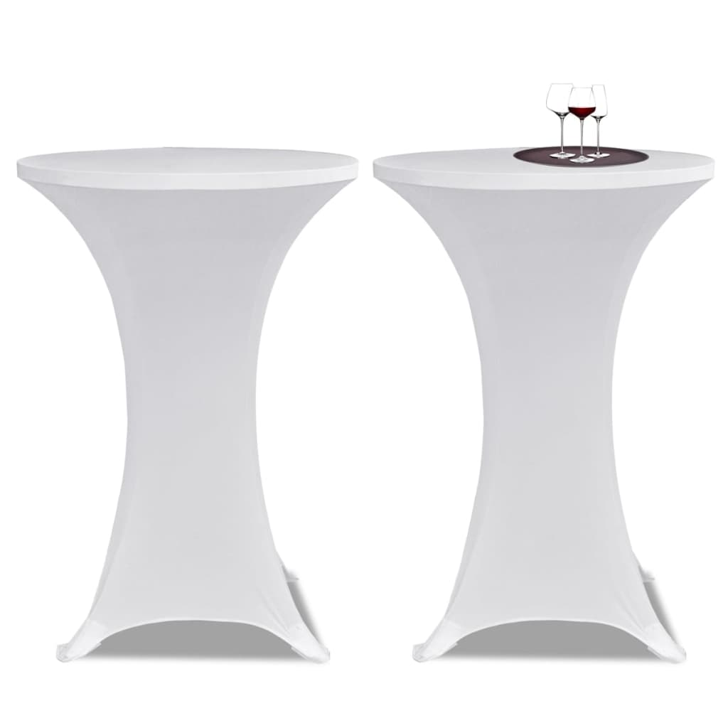Vidaxl statafelhoes 4 st stretch ø60 cm wit