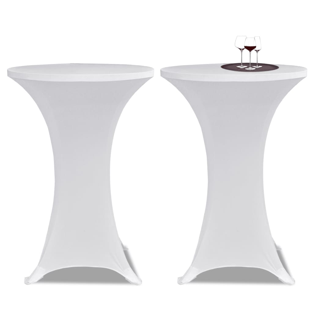 Vidaxl statafelhoes 4 st stretch ø70 cm wit