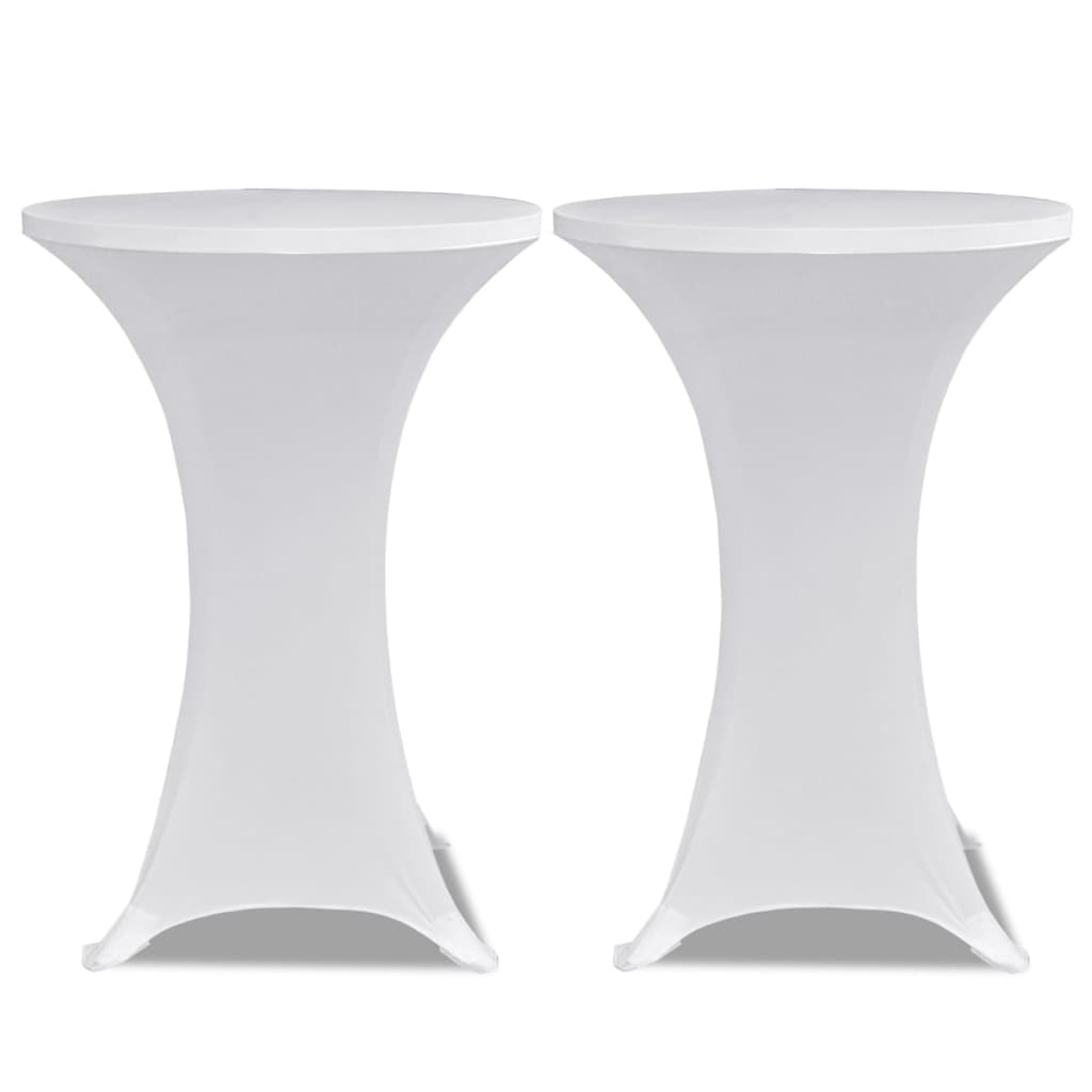 Vidaxl statafelhoes 4 st stretch ø70 cm wit
