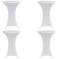 Vidaxl statafelhoes 4 st stretch ø80 cm wit
