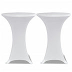 Vidaxl statafelhoes 4 st stretch ø80 cm wit
