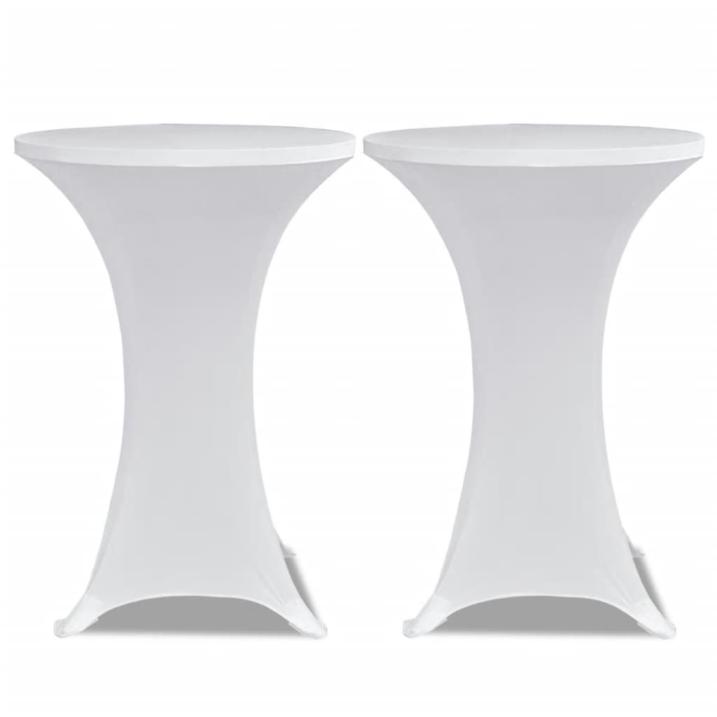 Vidaxl statafelhoes 4 st stretch ø80 cm wit