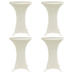 Vidaxl statafelhoes 4 st stretch ø70 cm crème