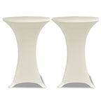 Vidaxl statafelhoes 4 st stretch ø70 cm crème