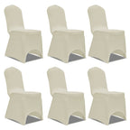 Vidaxl stoelhoezen stretch 12 st crème