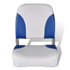 Vidaxl bootstoelen 2 st inklapbare rugleuning 41x36x48 cm blauw wit