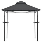 Vidaxl barbecue paviljoen 240x150x255 cm staal antraciet
