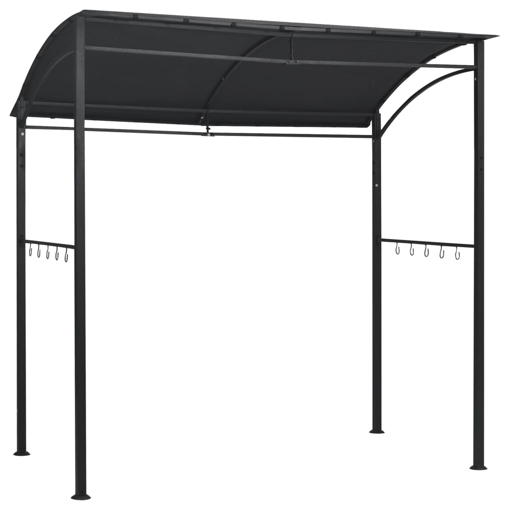 Vidaxl barbecue paviljoen 215x150x220 cm staal antraciet