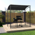 Vidaxl barbecue paviljoen 215x150x220 cm staal antraciet