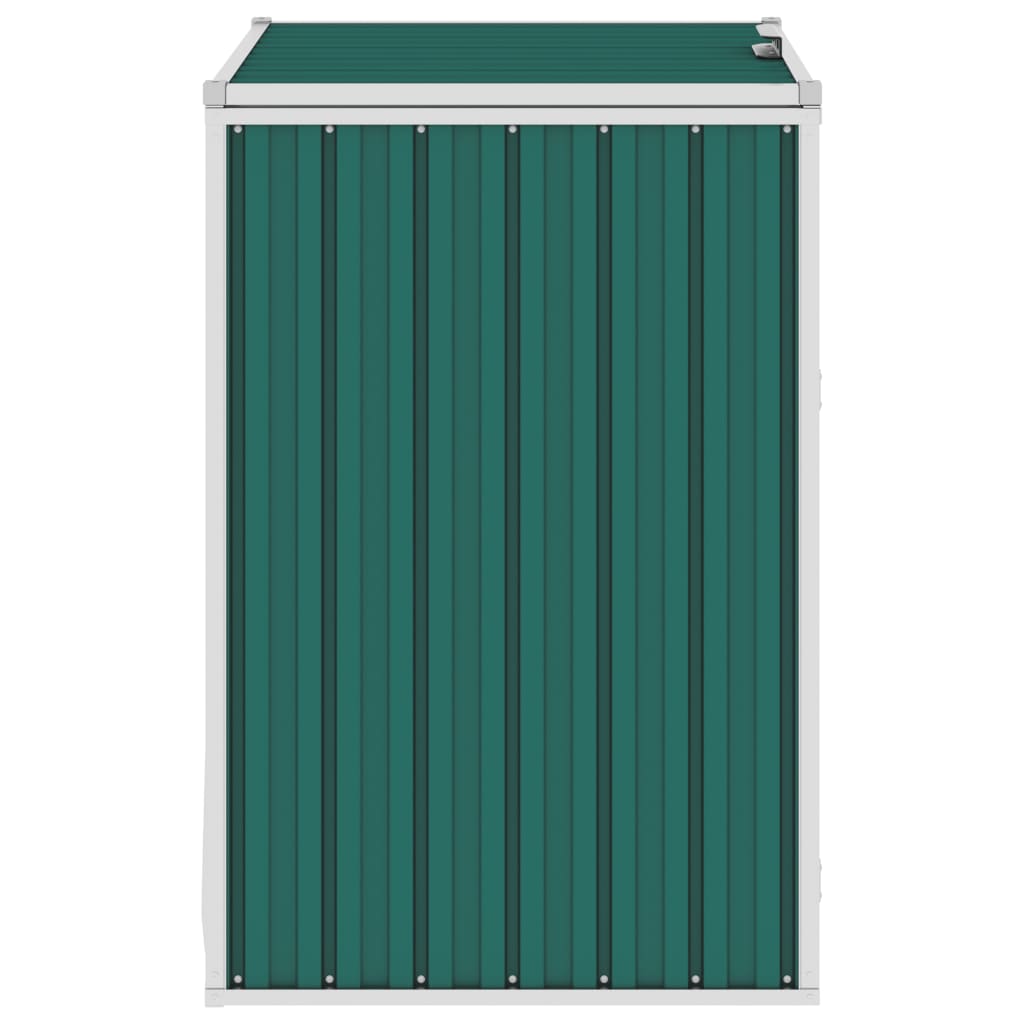 Vidaxl afvalbakberging 72x81x121 cm staal groen