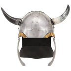 Vidaxl vikinghelm fantasie larp staal zilverkleurig