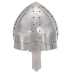Vidaxl ridderhelm middeleeuws replica larp staal zilverkleurig