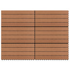 Vidaxl tegels 6 st 1m² 60x30 cm hkc bruin