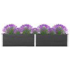 VidaXL Plantenbak verhoogd 300x50x54 cm HKC grijs