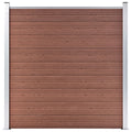 Vidaxl schutting 180x186 cm hkc bruin