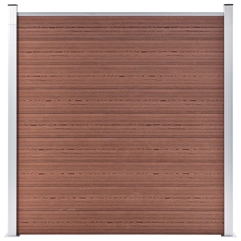 Vidaxl schutting 180x186 cm hkc bruin