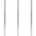 Vidaxl schuttingpalen 3 st 185 cm aluminium