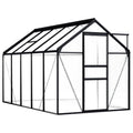 VidaXL Tuinkas 5,89 m³ aluminium antracietkleurig