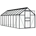 VidaXL Tuinkas 9,31 m² aluminium antracietkleurig