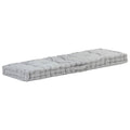Vidaxl palletvloerkussen 120x40x7 cm katoen grijs