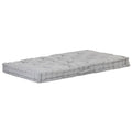 Vidaxl palletvloerkussen 120x80x10 cm katoen grijs