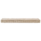 Vidaxl palletvloerkussen 120x40x7 cm katoen beige