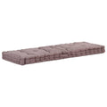 Vidaxl palletvloerkussen 120x40x7 cm katoen taupe
