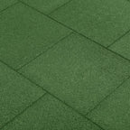 Vidaxl valtegels 6 st 50x50x3 cm rubber groen