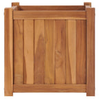 Vidaxl plantenbak verhoogd 40x40x40 cm massief teakhout