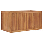 Vidaxl plantenbak verhoogd 100x50x50 cm massief teakhout