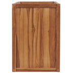 Vidaxl plantenbak verhoogd 100x50x70 cm massief teakhout