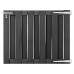 Vidaxl poort 100x80 cm hkc grijs