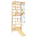 VidaXL Binnenklimset met ladders en ringen hout
