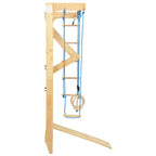VidaXL Binnenklimset met ladders en ringen hout