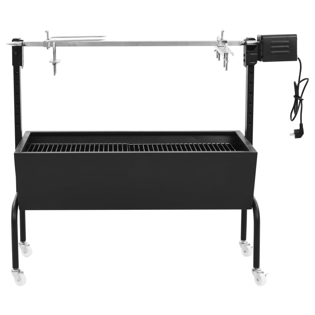 Vidaxl bbq draaispit elektrisch roestvrij staal