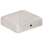 Vidaxl paalkappen 6 st piramide 71x71 mm gegalvaniseerd metaal