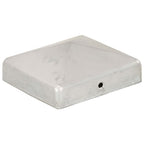 VidaXL Paalkappen 6 st piramide 81x81 mm gegalvaniseerd metaal