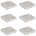 VidaXL Paalkappen 6 st piramide 101x101 mm gegalvaniseerd metaal