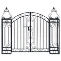 Vidaxl poort decoratief 122x20,5x100 cm smeedijzer