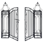 Vidaxl poort decoratief 122x20,5x100 cm smeedijzer