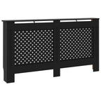 Vidaxl radiatorombouw 152x19x81,5 cm mdf zwart