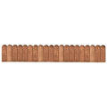 VidaXL Gazonrand 120 cm geïmpregneerd grenenhout bruin